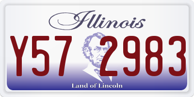 IL license plate Y572983