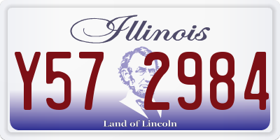 IL license plate Y572984