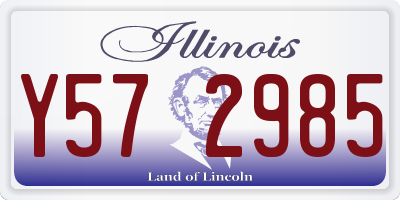 IL license plate Y572985