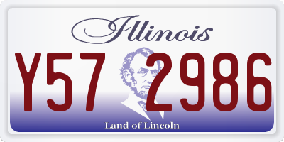 IL license plate Y572986