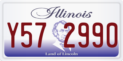 IL license plate Y572990