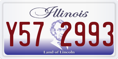 IL license plate Y572993