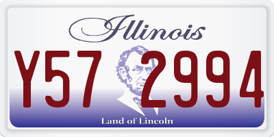 IL license plate Y572994
