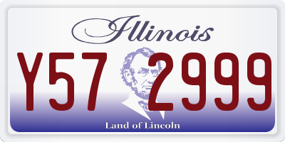 IL license plate Y572999