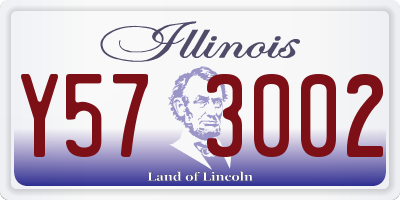 IL license plate Y573002