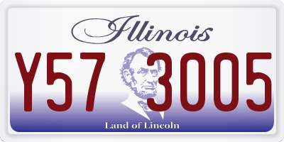 IL license plate Y573005