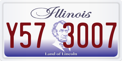 IL license plate Y573007