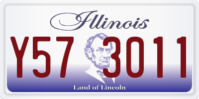IL license plate Y573011