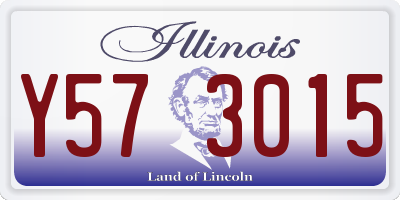 IL license plate Y573015