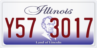 IL license plate Y573017