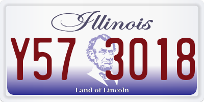 IL license plate Y573018