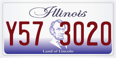 IL license plate Y573020