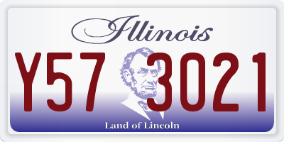 IL license plate Y573021