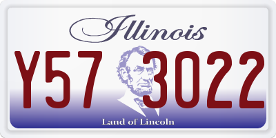 IL license plate Y573022