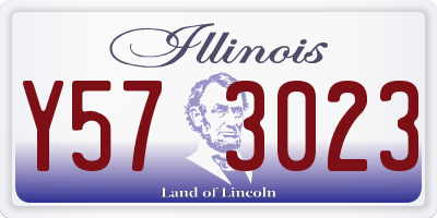 IL license plate Y573023