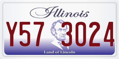 IL license plate Y573024