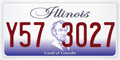 IL license plate Y573027
