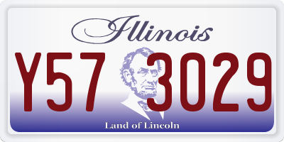IL license plate Y573029