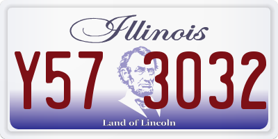 IL license plate Y573032
