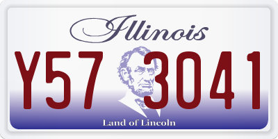 IL license plate Y573041
