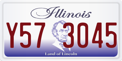 IL license plate Y573045