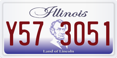 IL license plate Y573051