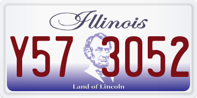IL license plate Y573052