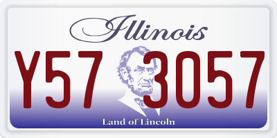IL license plate Y573057