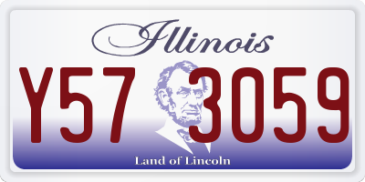IL license plate Y573059