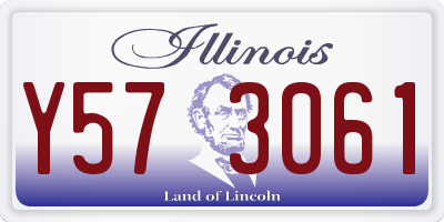 IL license plate Y573061
