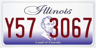 IL license plate Y573067