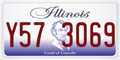 IL license plate Y573069