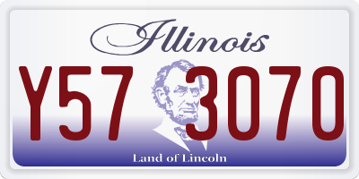 IL license plate Y573070