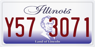IL license plate Y573071