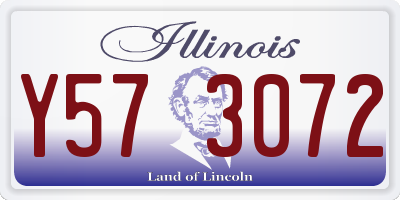 IL license plate Y573072
