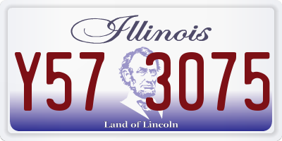 IL license plate Y573075