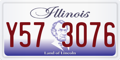 IL license plate Y573076