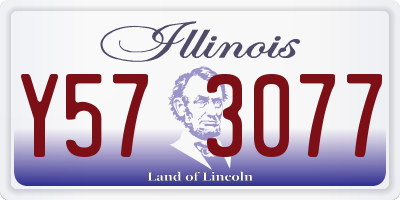 IL license plate Y573077