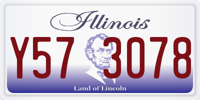 IL license plate Y573078