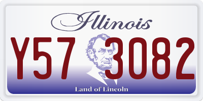 IL license plate Y573082