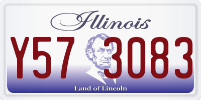IL license plate Y573083