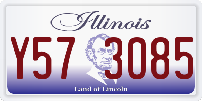IL license plate Y573085