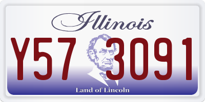 IL license plate Y573091