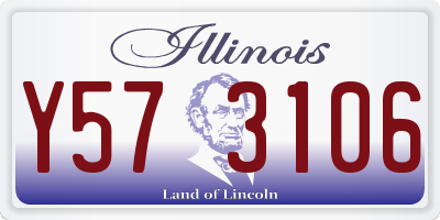 IL license plate Y573106