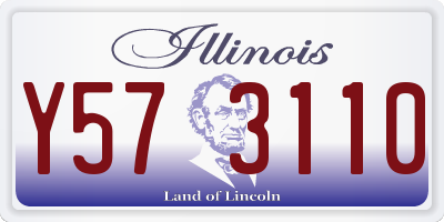 IL license plate Y573110