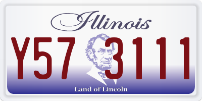 IL license plate Y573111