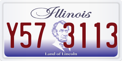 IL license plate Y573113