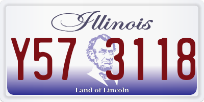 IL license plate Y573118