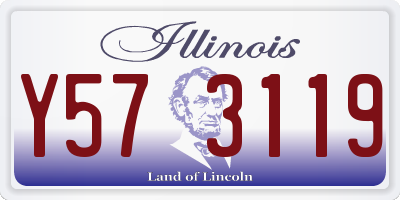 IL license plate Y573119