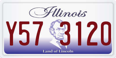 IL license plate Y573120